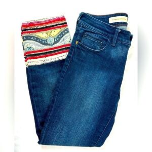 Anthropologie Pilcro Stet Patchwork Cuff Jeans Size 28